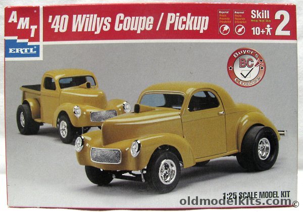 AMT 1/25 1940 Willys YS Gasser Coupe or Pickup, 31221 plastic model kit